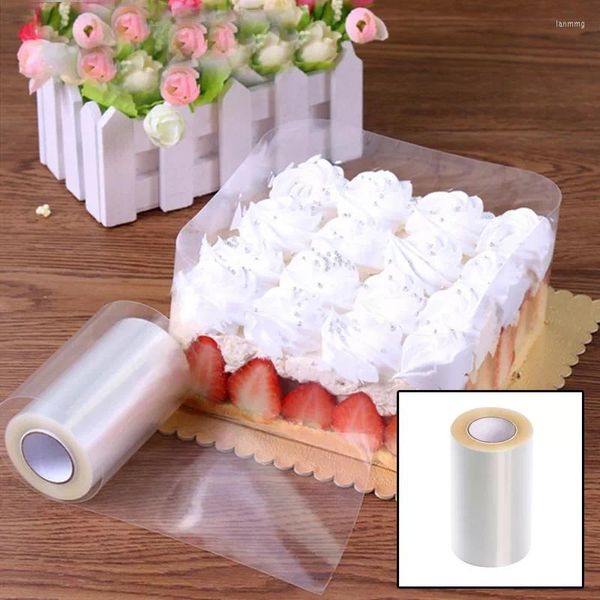 Backwerkzeuge Rollkuchen Surround Film Transparenter Kragen Küche Acetat Schokolade Süßigkeiten für langlebig 8 cm 10 m/10 cm 10 m ZXH