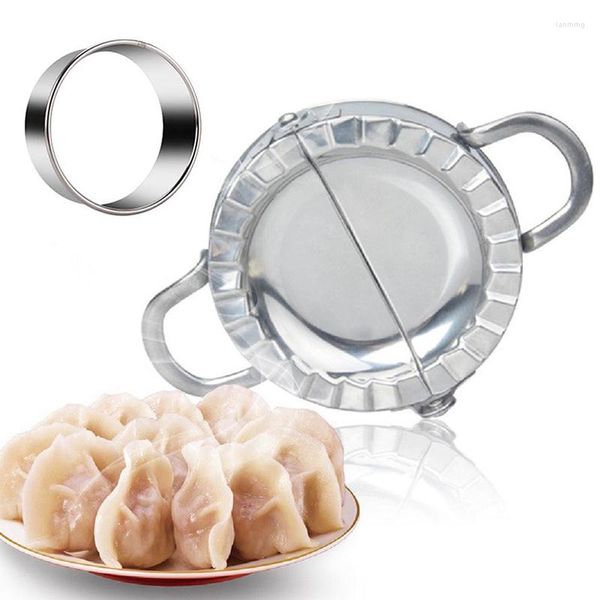 Strumenti di cottura UPORS 2 Pz/set Macchina per Gnocchi Taglierina per Pasta in Acciaio Inossidabile Eco Friendly Torta Ravioli Stampo Pressa Accessori per Pasticceria