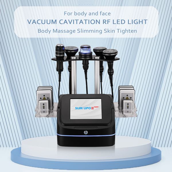 Body Shaper Vacuum Massage Machine per la riduzione della cellulite 40K Cavitation Slimming Machine Lipo Laser Skin Tighten