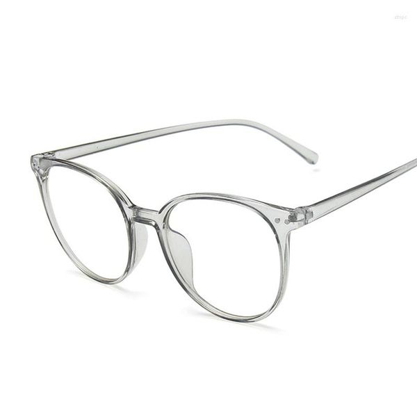 Montature per occhiali da sole Occhiali vintage da donna Occhiali rotondi trasparenti Occhiali da vista da vista Montatura trasparente Lenti unisex Occhiali anti luce blu
