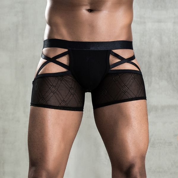 Underpants Mann sexy schwarze Erwachsene Briefs mit Boxern