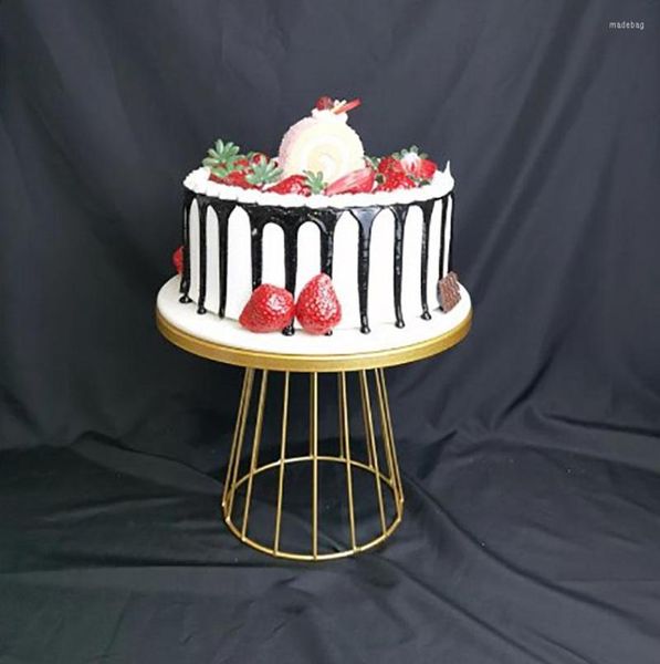 Bakeware Araçları 8/10inch İskandinav tarzı kek Stand Demir Metal Sanat Tutucu Ev Doğum Günü Düğün Noel Partisi Tatlı Cupcake Tepsisi
