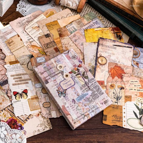 30pcs/paket vintage yaratıcı malzemeler kartpostal diy scrapbooking lomo kartları kolaj hurda dergi zanaat kağıdı