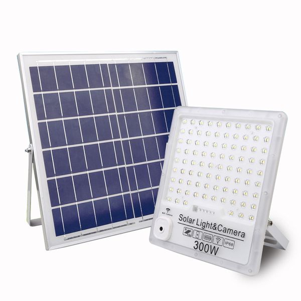 Solar-Flutlicht-Lampe mit Kamera, 32 G TF-Karte, 4 G kabelloser HD-Solarmonitor, Außenhöfe, Garten, Zuhause, akustische Warnung, Sicherheitslampen