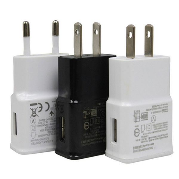 Mini caricatore da muro USB 5V 1A 2A AC Travel Home Power Adapter Spina UE USA per Samsung S8 S7 Xiaomi Smartphone universale