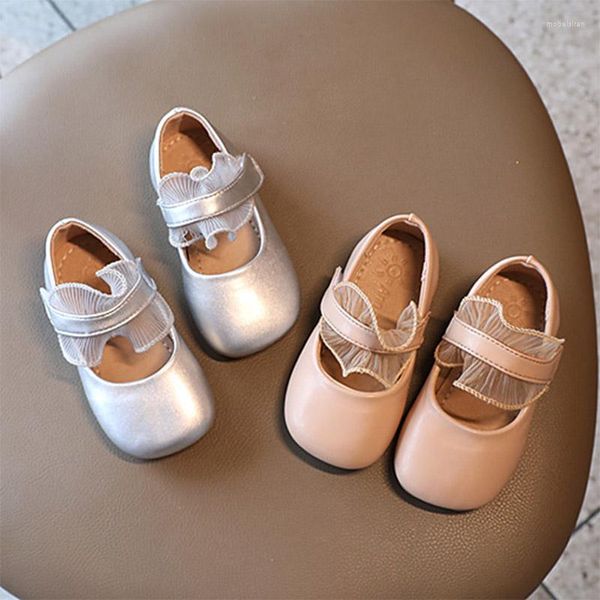 Flache Schuhe Herbst Stil Mädchen Mary Janes Spitze Rüschen Prinzessin Weiß Hochzeit Für Baby Kinder Kinder Wohnungen Kleinkinder