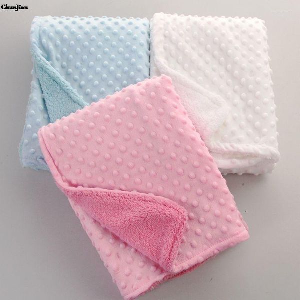 Cobertores Berbere Fleece Winter Warm Soft Baby Baby Swaddle Muslin Freiapers Reds Size 100x70cm