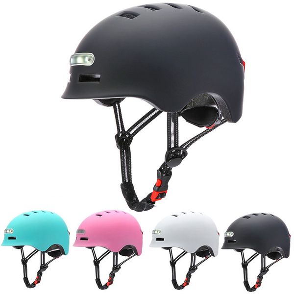 Caschi da ciclismo Casco da bicicletta Luci a LED Ciclismo Smart Road Bike Casco Fanale posteriore Fanale posteriore per scooter Moto Ciclismo 221109