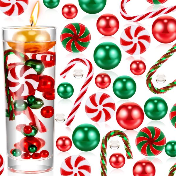 Decorazioni natalizie Vase Filler Perla per - Candyland Perle Gel d'acqua Perline Candele galleggianti Tavolo per la casa Decorazioni per feste 221109
