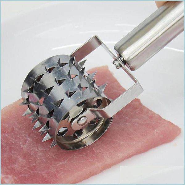 Fleisch Geflügel Werkzeuge Edelstahl Tenderizer Lose Fleisch Steak Hammer Schweinefleisch Knocksided Restaurant Küche Kochen Werkzeuge Drop Delive Dhcy1