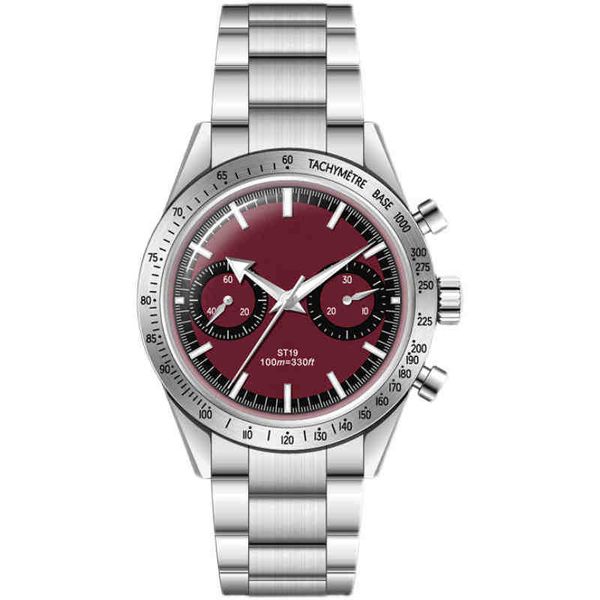 reimpressão multifuncional omg speed master g observa relógio de pulso Um designer de moda de luxo m luxuoso sT19 cronógrafo mecânico de vento All 316L Steel Bracelet