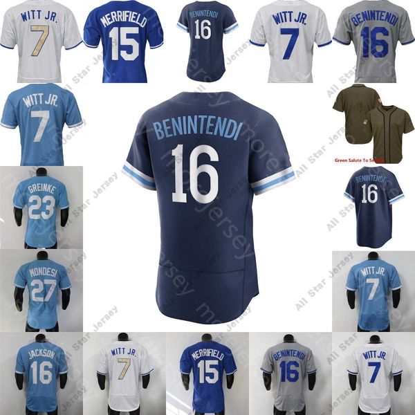 Maglie da baseball 2022 Maglia City Connect Nick Pratto Bobby Witt Jr. Pasquantino Mahomes Brett Bo Jackson Salvador Perez MJ Melendez Mondesi Merrifield Zack