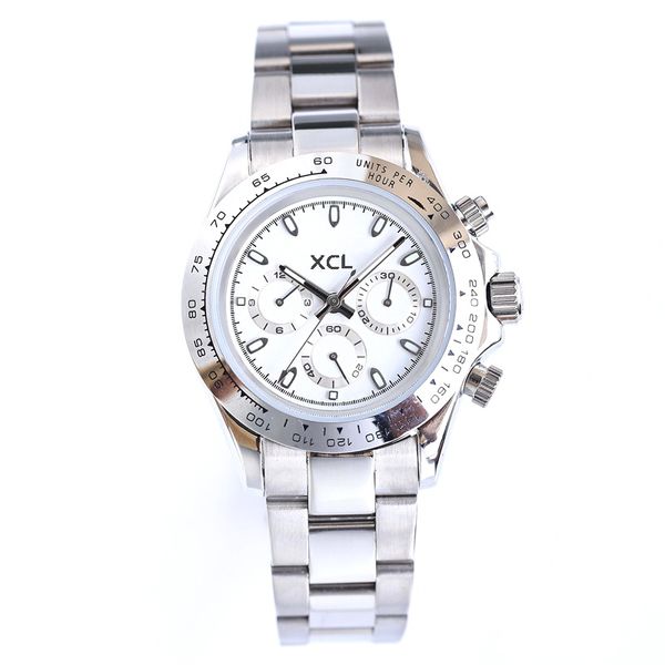 Relógios para homens perpetua de ostras brancos aço inoxidável 41mm Multi Dial 2813 Automático Mechanical 904L Sport Watchs Mens