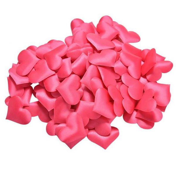 100pcs 3,5cm Love Heart Sponge Petal Decoration Confetti jogando pétalas de pétalas de noiva