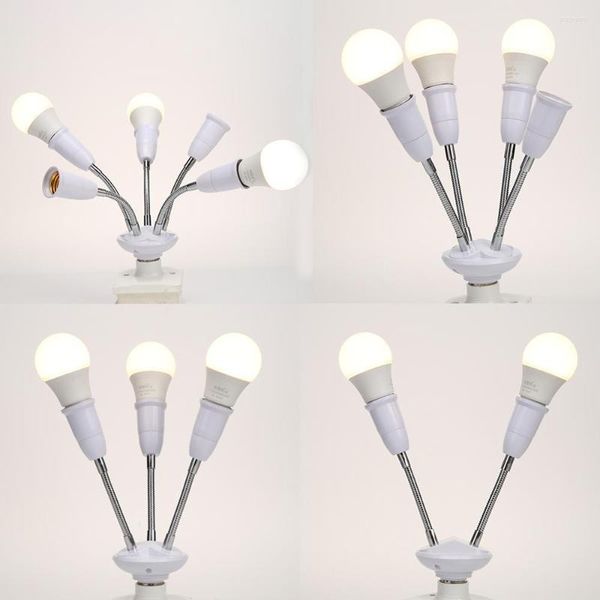 Portalampade E27 regolabili ignifughi e porta PC per adattatore luce LED Convertitore durevole Risparmio energetico multiconversione