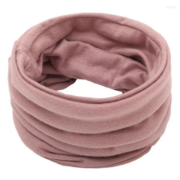 Bandane unisex inverno caldo anello lavorato a maglia sciarpa solida bandana uomo donna moda fascia collo elastico collo antivento