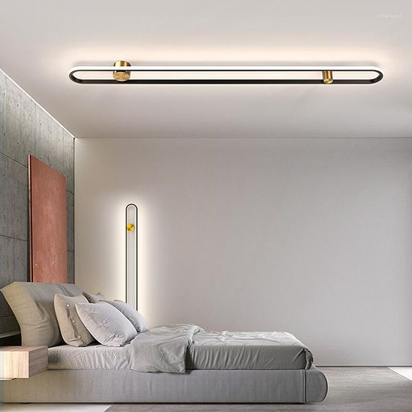 Luzes de teto, corredor longo do corredor nórdico Creative Cloakroom Lâmpada Lâmpada Varanda da Bolconia Stairwell Wall Sconce Lâmpadas