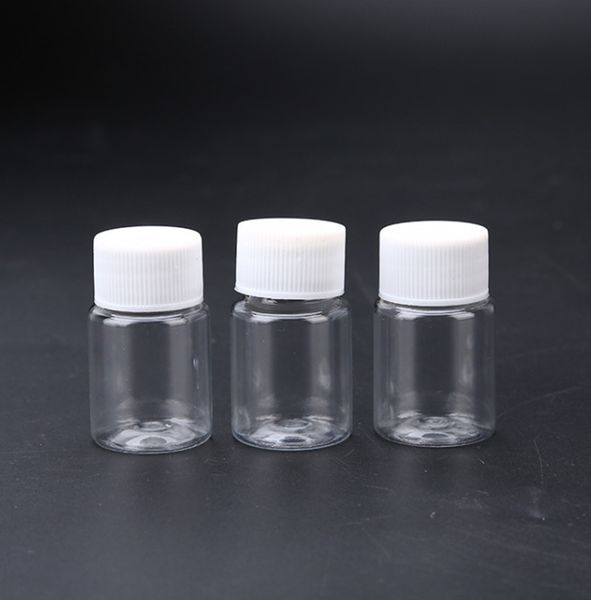 500pcs 15ml garrafas pl￡sticas transparentes port￡teis pequenos frascos l￭quidos de embalagem s￳lida garrafa de medicamento por atacado