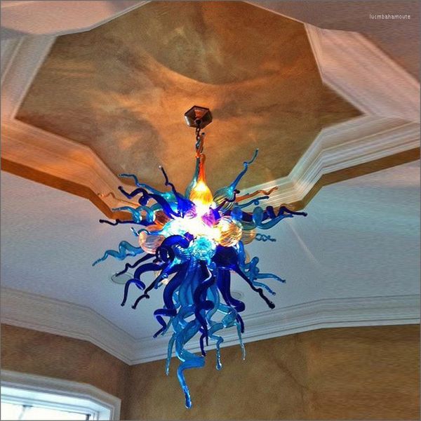 Lampadari El Big Lampadario in vetro soffiato vintage francese fatto a mano Home Decor Murano Art Light in Cina