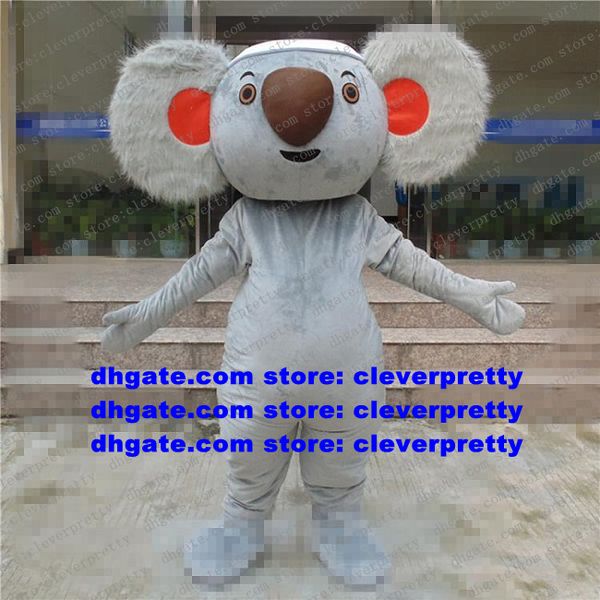 Cinzen Koala Bear Coala Mascote Fantaspume adulto Caracteto de desenho animado Promoção de vendas Profession Stage Professional Magic ZX704
