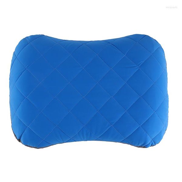 Chega a cadeira PHFU Inflatable Camping Pillow portátil inflável com estojo removível para caminhada de mochila