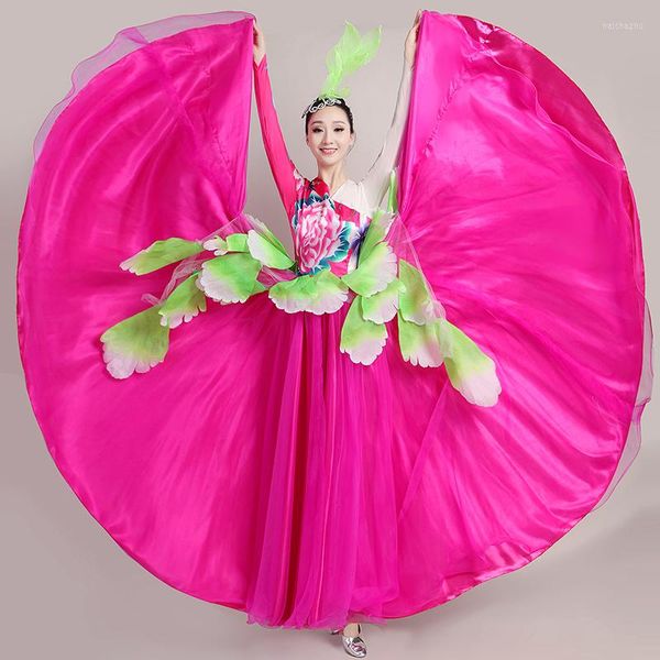 Stage Wear Costume da flamenco spagnolo Gypsy Belly Dance Woman Dress Gonna da ballo 360/540/720 Gradi Spagna DL6139