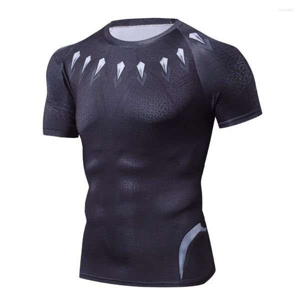 T-shirt da uomo Cosplay Camicia 3D a maniche corte T-shirt da uomo Top maschili Abbigliamento da allenamento per allenamento ad asciugatura rapida Tee Compressione Fitness