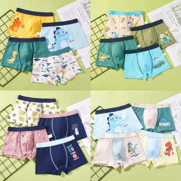 Crianças de meninos de roupas íntimas calcinhas de curta-metragem para crianças para meninos para bebês adolescentes de adolescentes algodão tamanho 3-10t