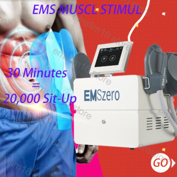 Home Beauty Instrument 6000W New DLS-EMSLIM RF Sculpting Butt Lift Machine Emszero Muscle Stimulator Body Shaping Massage Equipment 2/4/5 Griffe EMS RF