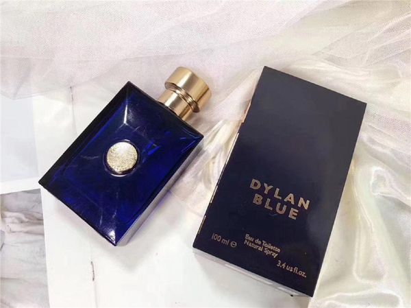 Popular DYLAN BLUE Perfume 100ml Pour Homme Eau De Toilette Colônia Fragrância para Homens de Longa Duração bom cheiro