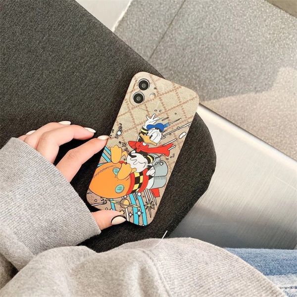 Designer Frosted Handyhülle Soft IPhone 14 Pro Hüllen Cartoon Modestile für IPhone 13 Promax 14plus 12pro 11 Xs X Xr 12mini Handyhülle