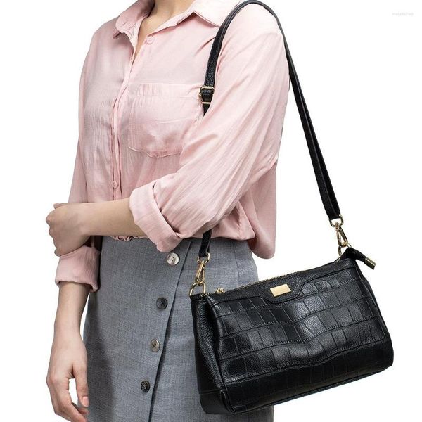 Вечерние сумки женский мессенджер для кожаной сумочки поперечная дама дизайнерские сумки на плечо.