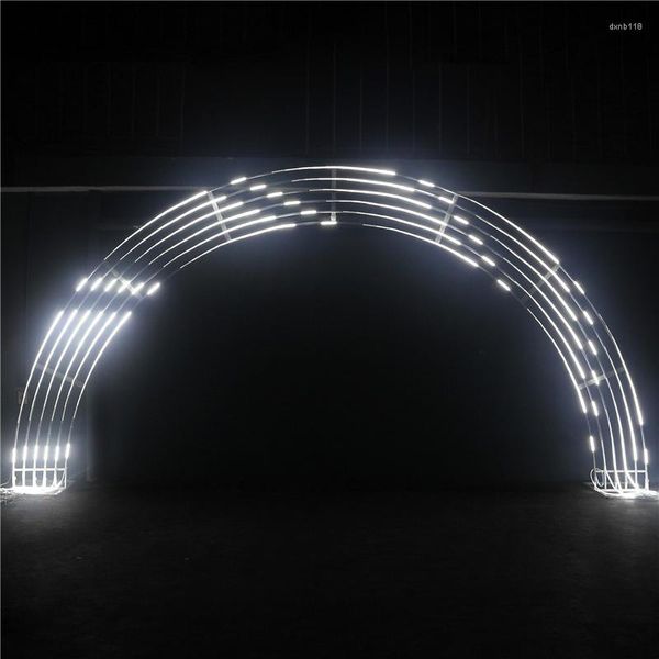 Decoração de festa Jarown Led Meteor Light Wedding Beddrop Arch Birthday Decor 13 Style Strips Romantic Stage Out Outdoor