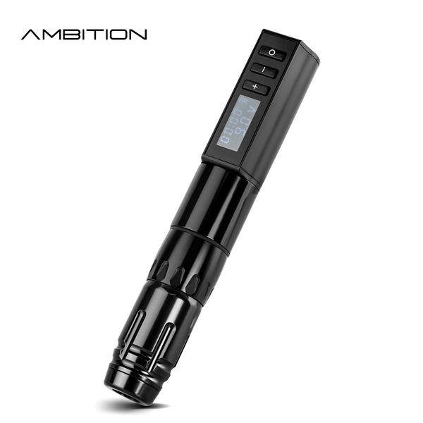 Pistole per tatuaggi Kit Ambition Hunter Wireless Pen Machine 1650mAh Batteria al litio Alimentazione LED Digitale per Body Art 221109