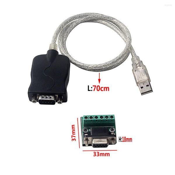 Computerkabel USB 2.0 zu RS485 RS-485 DB9 COM Serial Port Gerätekonverter-Adapterkabel High Speed PL2303 USB2.0 5 Mbit/s Kabel 70 cm Dropship