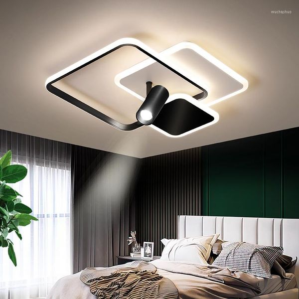 Luci soffitto arte minimalista a LED moderno per soggiorno letto plafond illuminazione a casa lampada quadrata luce