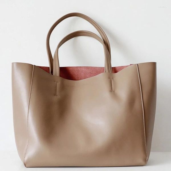 Bolsas de noite bolsa de ombro de couro genuíno para mulheres designer de luxo, senhoras de bolsas de grande capacidade feminina de grande capacidade