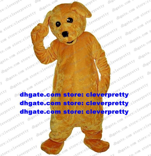 Mascote traje amarelo labrador rottweiler dourado retriever beagle dachshund cão caráter da marca de promoção eventos de promoção zx642