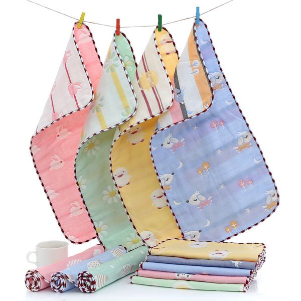 Шесть слоев хлопчатобумажное полотенце детское полотенце лицом к полотенцам.