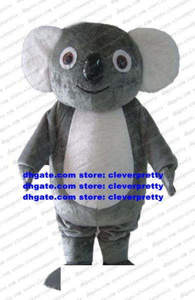 Crey Koala Bear coala mascote figurino adulto desenho animado traje de traje de traje de celebração marketplstar marketplgenius zx207