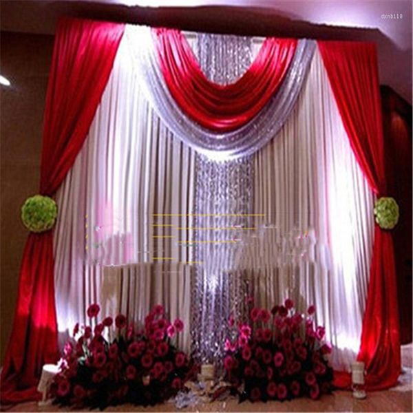 Decorazione per feste Sfondo per matrimoni Puntelli per cornici Evento Tubo in acciaio metallico Fondale Stand Arch Pole Yarn Truss