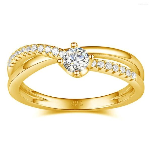 Cluster Ringe Design Moissanit Ring Damen Silber 925 mit Stein Dating zertifizierter Schmuck Schönes Geschenk weiblich Verkauf