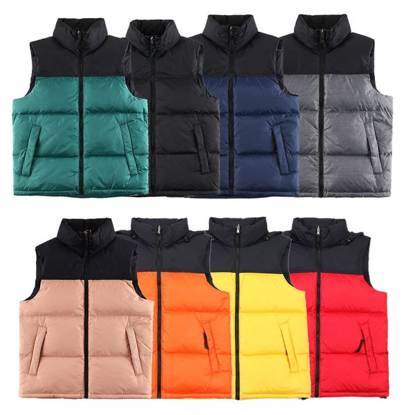 Designer-Jacke, Herrenweste, Daunenwesten, Weste, Damen, wasserdichter Winterparka, weiße Entendaunen, Fell, Hutkragen, leichterer Bodywarmer, ärmelloser Mantel