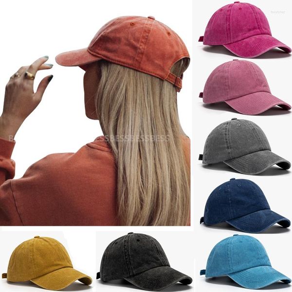 Caps de bola Solid Summer Cap Women Baseball Men Algodão Autumn Autumn Simple Vintag Visor Casual Fashion Hats
