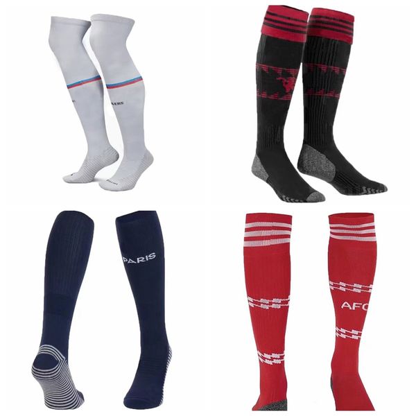 Socken 2024 Sport Mailand UTD MANS CITIES Psgs MADRIDS Napoli Kane Pogba Mane BENZEMA LEWANDOWSKI MOUNT Mbappe 23 24 Fußball Erwachsene Kinder Kniedicker Fußball