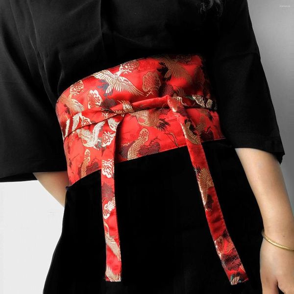 Пояс 2022 многоцветные японские кимоно -obi yukata Vintage Регулируемая Cummerbunds Oriental Embroidery Retro Accessories