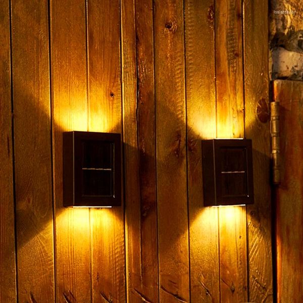 Strings Smart Solar LED LED Outdoor Luz de decoração de jardim à prova d'água para a varanda Courtyard Street Wall Lamp