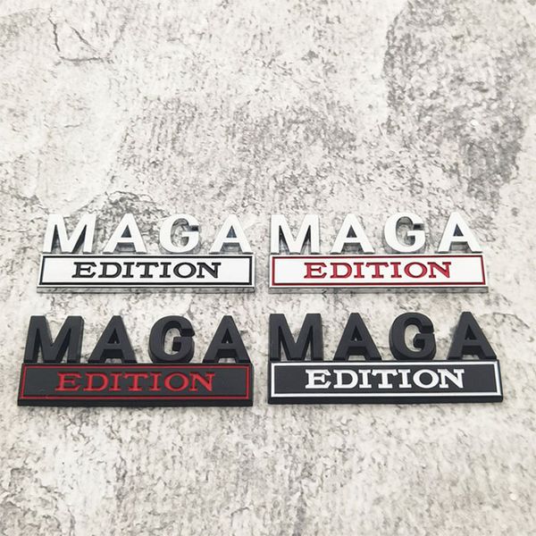Украшение вечеринки 1pc Maga Edition Car Sticker для Auto Truck 3D значок эмблемы Emblem