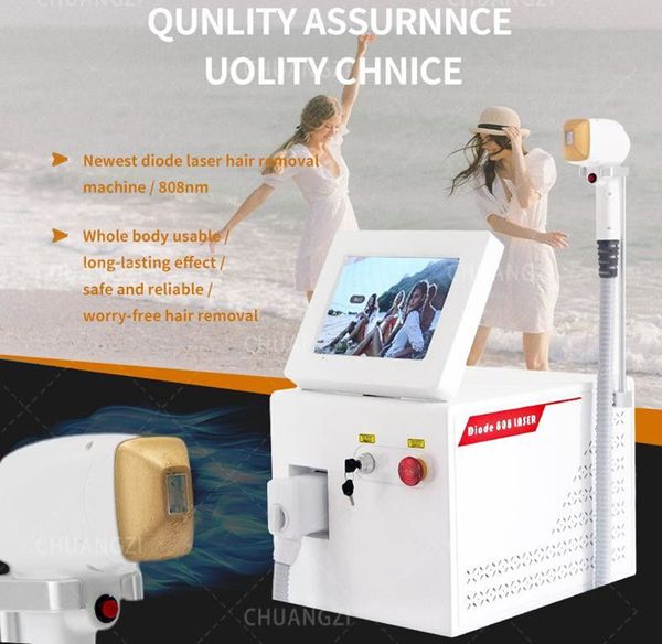 618 Home Beauty Instrument Neues Summer Ice Platinum 3 Wellenlänge Verkaufendes professionelles tragbares Laser-808-nm-Dioden-schmerzloses Laser-Haarentfernungsgerät