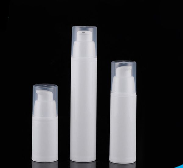 Flacone per lozione sottovuoto airless bianco da 15 ml 30 m 50 ml Flacone per pompa ricaricabile vuoto per contenitori per crema per la pelle